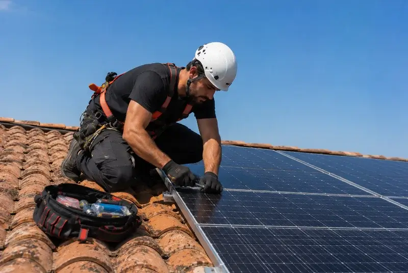 Maintenance et monitoring de panneaux solaires à Sainte-Hélène